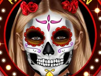 Kylie Jenner Halloween Face Art image